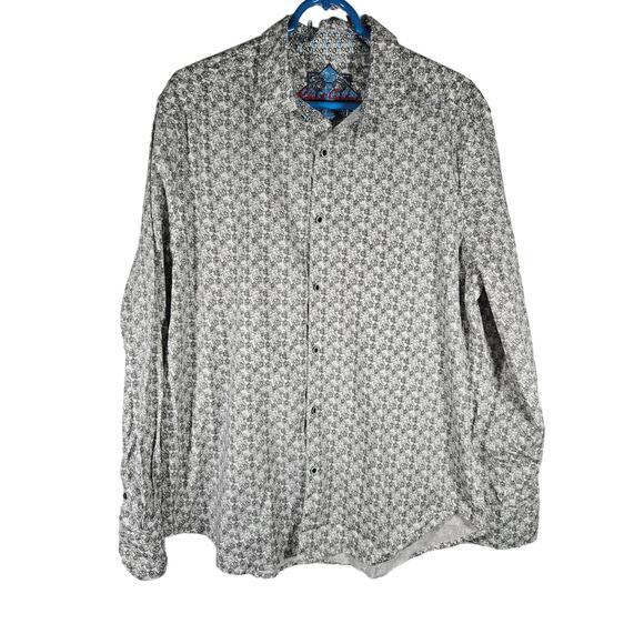 Robert Graham Men's Skull Shirt Long Sleeve Button Down Fun Cuff Size XL - Picture 1 of 7